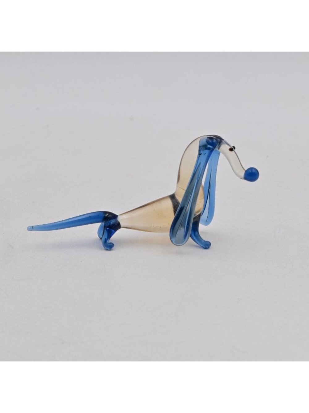 Bown Glass Dachshund Dog Miniature Figure
